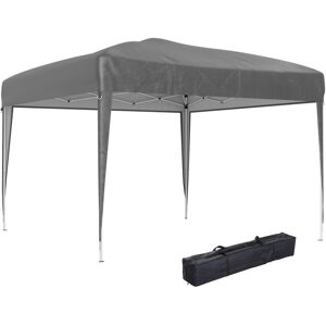 Outsunny Tonnelle Barnum De Jardin Pliant Anti-Uv + Sac De Transport Acier Oxford 3 X 3 X 2,55 M Gris - Publicité Outsunny Tonnelle Barnum De Jardin Pliant Anti-Uv + Sac De Transport Acier Oxford 3 X 3 X 2,55 M Gris - Publicité