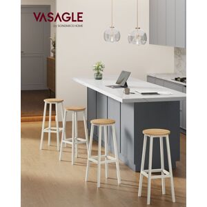 Vasagle Tabourets de Bar, Lot de 4, Chaises, Siège Haut, Cadre Métallique, Montage Facile, Hauteur 74 cm, Repose-Pieds, pour Cuisine, Salon, Salle à Manger, Doré Chêne et Blanc - Publicité Vasagle Tabourets de Bar, Lot de 4, Chaises, Siège Haut, Cadre Métallique, Montage Facile, Hauteur 74 cm, Repose-Pieds, pour Cuisine, Salon, Salle à Manger, Doré Chêne et Blanc - Publicité