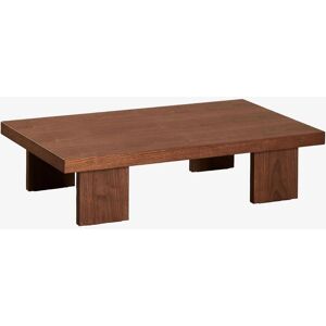Sklum Table basse rectangulaire 100x60 cm en MDF et placage Bernay Bois Foncé - Publicité Sklum Table basse rectangulaire 100x60 cm en MDF et placage Bernay Bois Foncé - Publicité