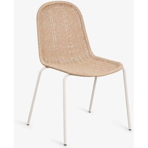 Sklum Pack de 2 chaises de salle à manger empilables en rotin synthétique Reiven Tapioca Beige - Publicité Sklum Pack de 2 chaises de salle à manger empilables en rotin synthétique Reiven Tapioca Beige - Publicité