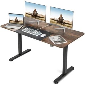 Costway Bureau Assis Debout Électrique, 140 X 70 X 72-116