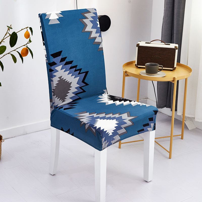 Juste De Chaise De Salle À Manger Géométrique,Housse De Siège Élastique,Housses De Chaise Commandées Pour Mariage,Hôtel,Banquet,Salle À Manger,Bureau,Anti-Salissure