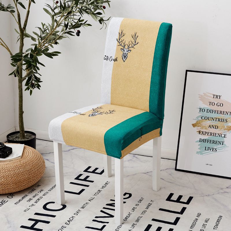 Juste De Chaise De Salle À Manger Élastique,Housse De Siège Commandée,Anti-Salissure,Parfaite,Housses De Chaise Pour Mariage,Hôtel,Banquet,Salle À Manger,Bureau