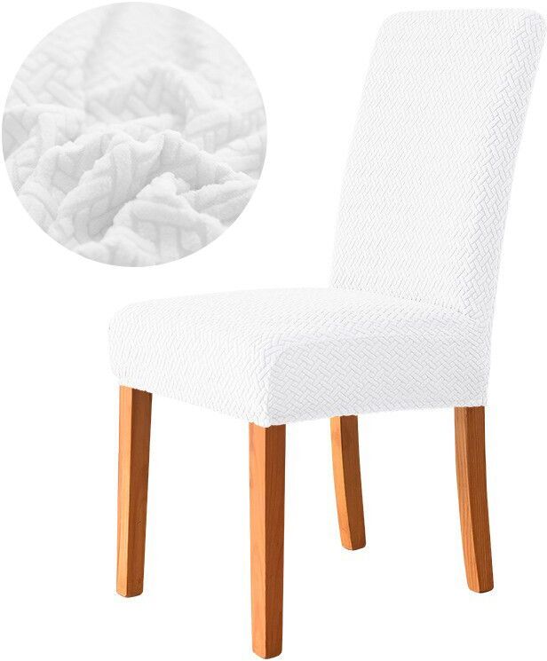 Juste De Chaise De Salle À Manger Élastique,Housse De Siège Commandée,Housse Jacquard Ique Dex,Étui De Protection Pour Chaise De Cuisine,Maison,Hôtel,Banquet
