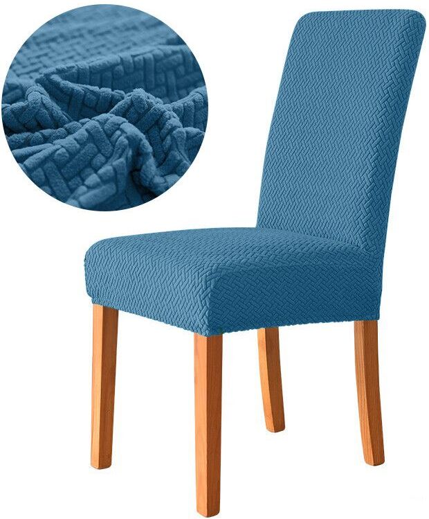 Juste De Chaise De Salle À Manger Élastique,Housse De Siège Commandée,Housse Jacquard Ique Dex,Étui De Protection Pour Chaise De Cuisine,Maison,Hôtel,Banquet
