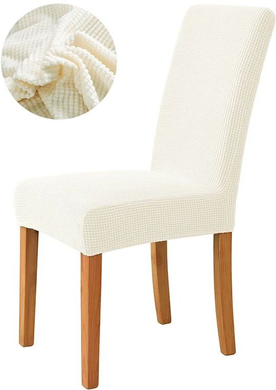 Juste De Chaise De Salle À Manger Élastique,Housse De Siège Commandée,Housse Jacquard Ique Dex,Étui De Protection Pour Chaise De Cuisine,Maison,Hôtel,Banquet