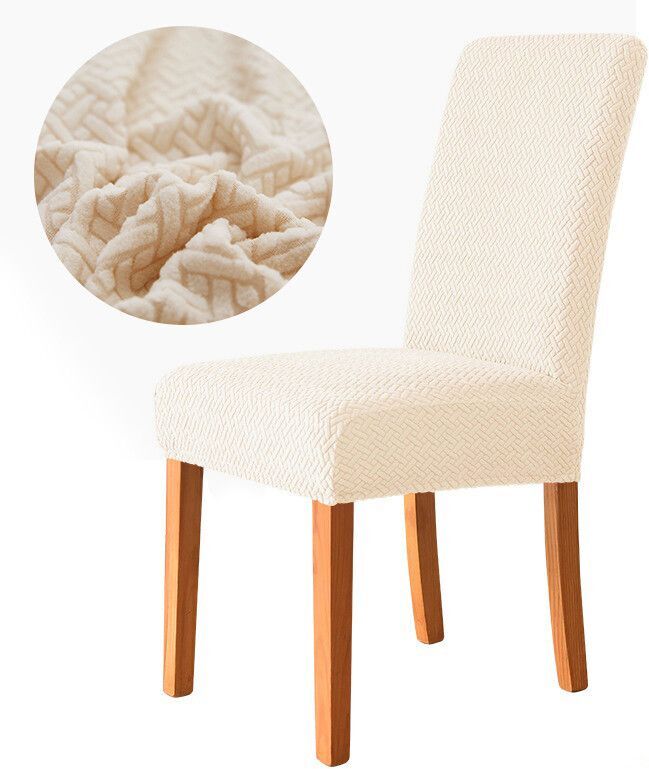 Juste De Chaise De Salle À Manger Élastique,Housse De Siège Commandée,Housse Jacquard Ique Dex,Étui De Protection Pour Chaise De Cuisine,Maison,Hôtel,Banquet
