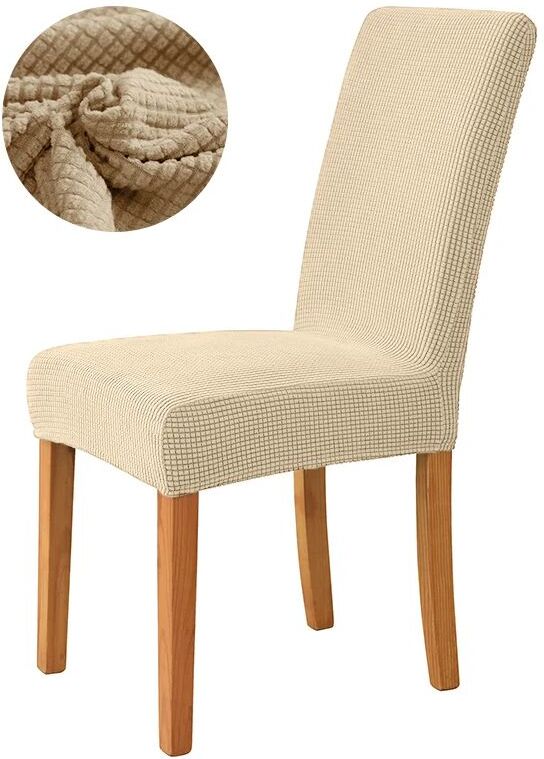Juste De Chaise De Salle À Manger Élastique,Housse De Siège Commandée,Housse Jacquard Ique Dex,Étui De Protection Pour Chaise De Cuisine,Maison,Hôtel,Banquet