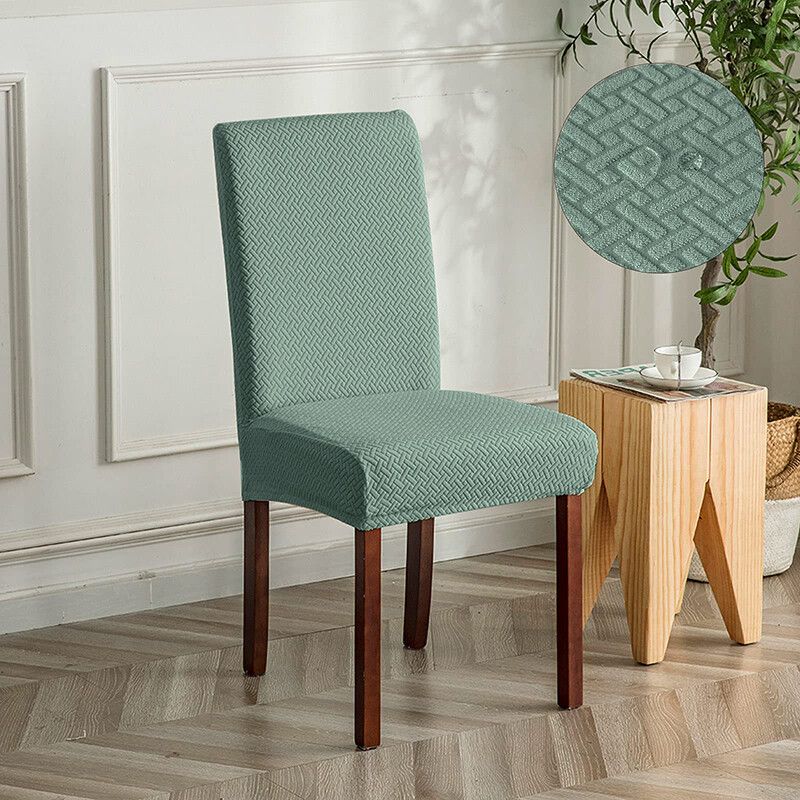 Juste De Chaise De Salle À Manger Élastique Imperméable,Housse De Siège Commandée,Jacquard Ique Dex,Étui De Protection Pour Cuisine,Maison,Hôtel,Banquet