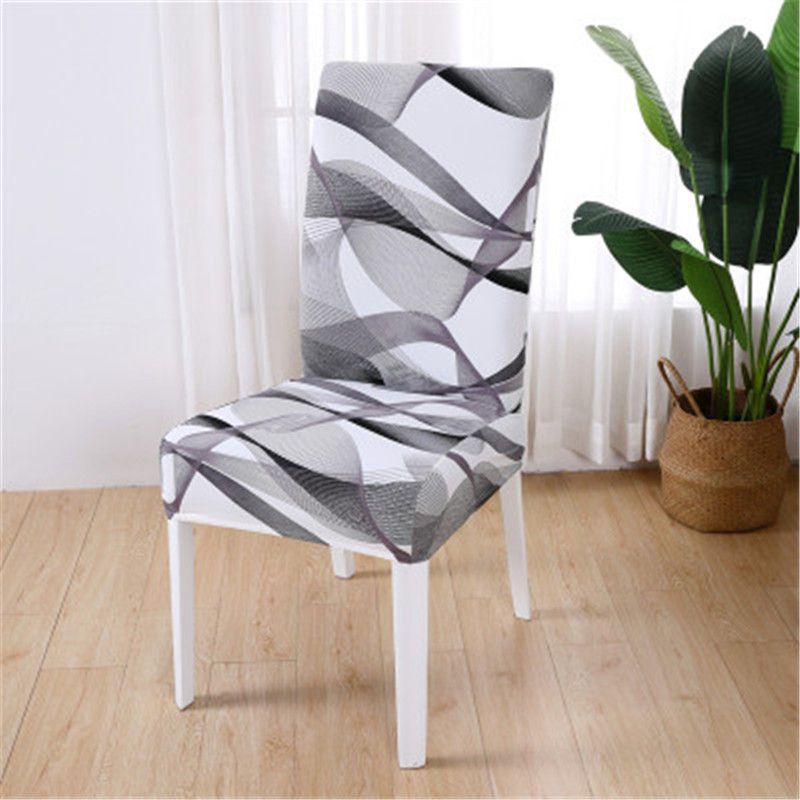 Housse De Chaise De Salle À Manger Unie,Étui Élastique En Spandex,Housse De Siège Extensible Pour Mariage,Hôtel,Banquet,Salon - Type Color 22-Universal Size