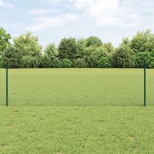 Vidaxl Clôture De Jardin 2 Pièces Vert Acier Inoxydable Pvc
