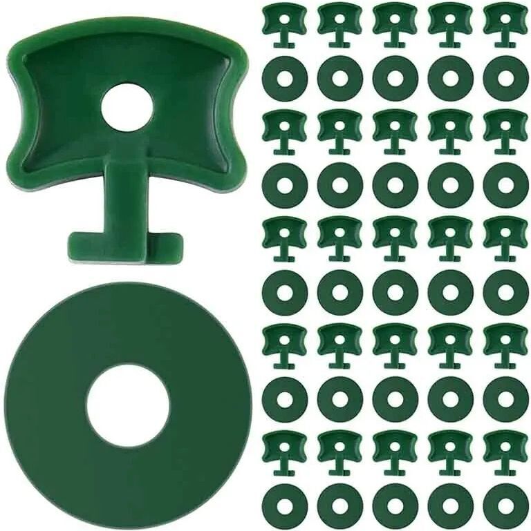 200pc Serre Torsion Clips Vert Rondelles De Fixation Pinces Pour Fixation Filet D'ombrage Isolation Bulle Filet Accessoires De Jardin