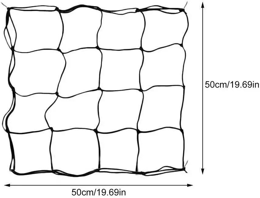 Filet de support de plante de jardin en treillis avec crochet,filet de serre élastique,maille de tente pour plantes grimpantes,Rap-Duty - Type 50cm #B