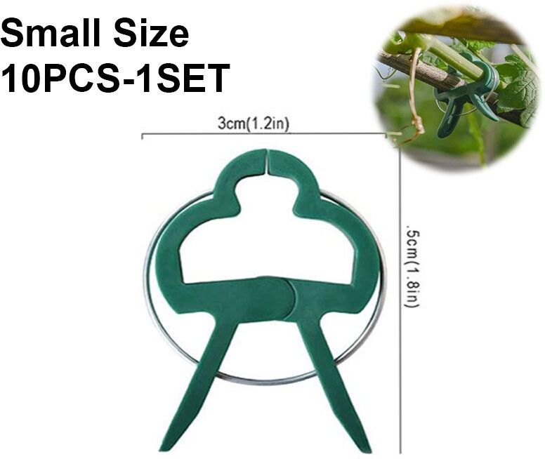 Clips Fixes Pour Plantes,200 Pièces,Support De Serre Réutilisable Pour Fixer Des Tiges De Fleurs,Vigne,Légumes,Tomates,Fixation,Fournitures De Jardin - Type Smallsize-10pcs-1set-10pcs-1set