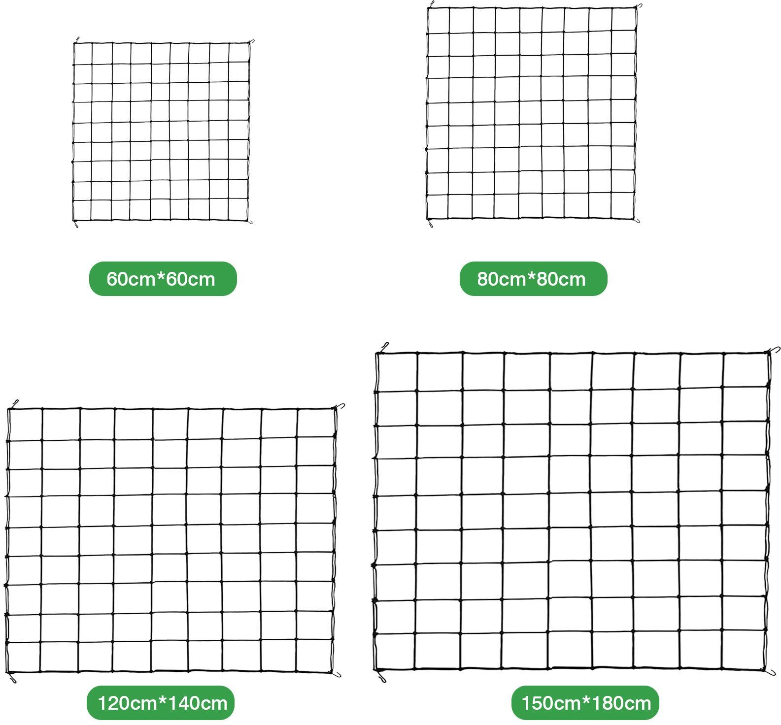 Tente de culture en treillis,filet de jardin en polyester,pour plantes,carré,à mailles souples,pour jardinier,60-180cm - Type 150x180cm