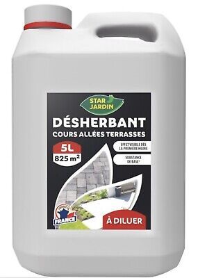 Désherbant Cours Allées Terrasses 5l