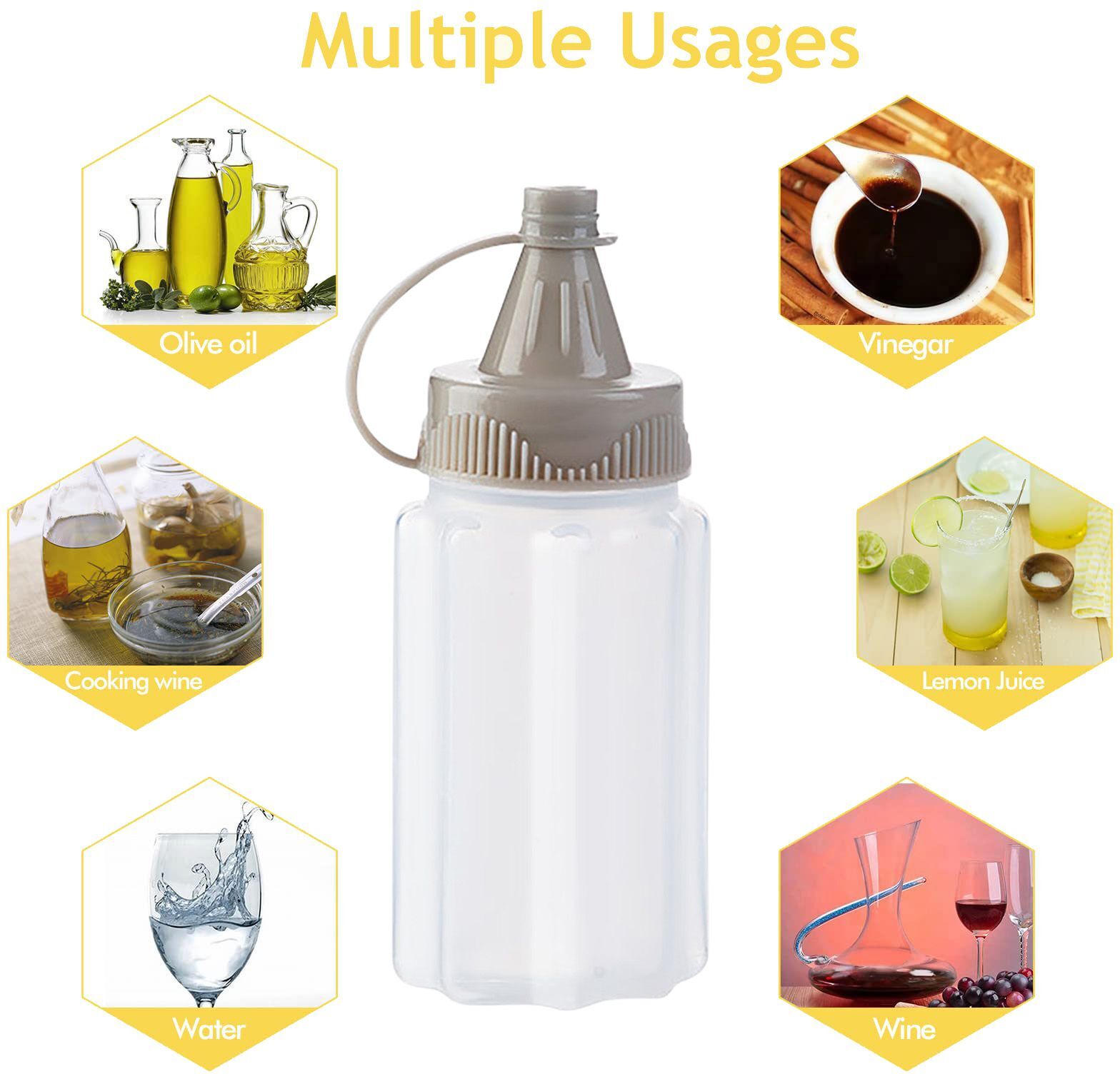 Mini Boîte D'assaisonnement Pour Sauce 4 Pièces/Ensemble, Distributeur, Bouteille D'épices Transparente Portable Avec Couvercle, Pot À Sel Et À Épices, Bouteille À Presser