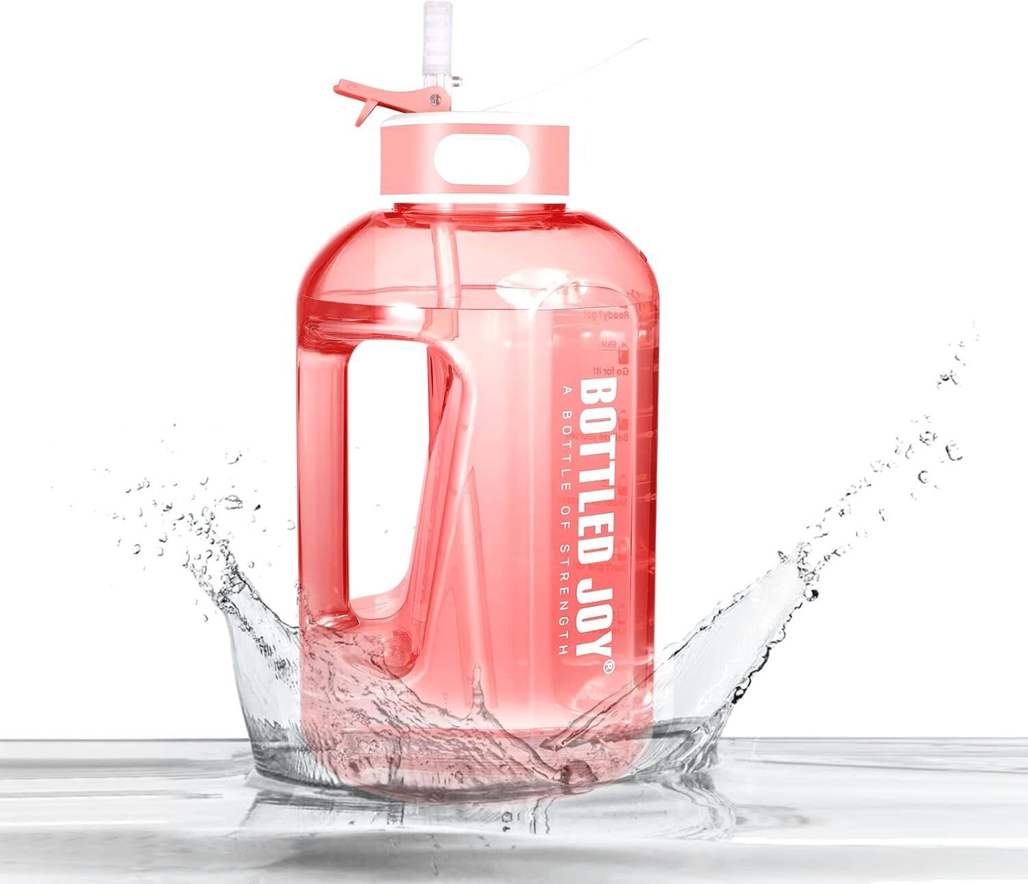 Bouteille D'eau 1,5 Litres Gourde Sport Avec Paille Et Marqueur De Temps, Reutilisable Sans-Bpa Water Bottle, Id¿¿Ale Pour L'hydratation Du Bureau De Gym