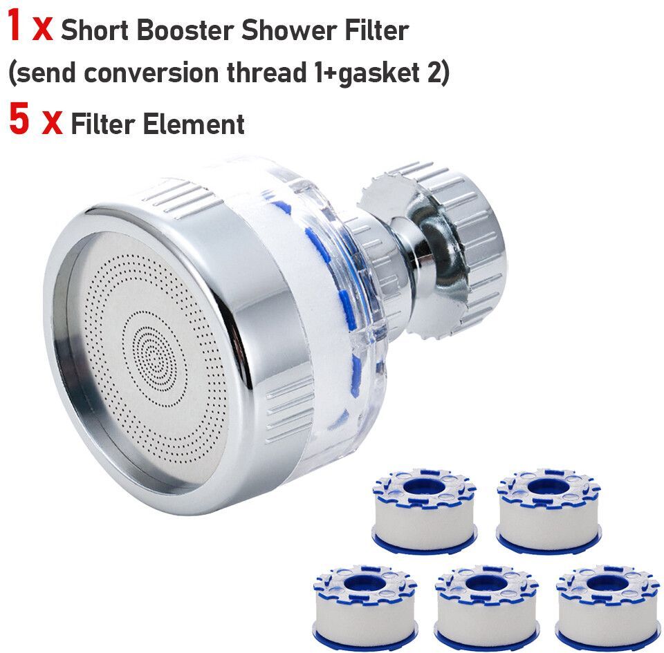 Filtre À Eau Universel Pour Évier De Cuisine,Aérateur Sous Pression,Accessoires Pour La Maison,360 ° - Type 1x Faucet 5x Filter #D