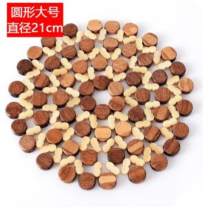Tapis De Table De Bureau Rond En Bambou, Napperon, Tampons