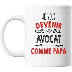 Mug Je Veux Devenir Avocat Comme Papa Tasse Cadeau Personnalisé