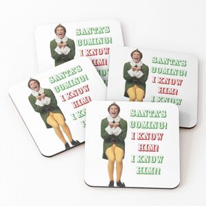 Liège Sous-Verres En Bois Le Père Noël Arrive ! Oh