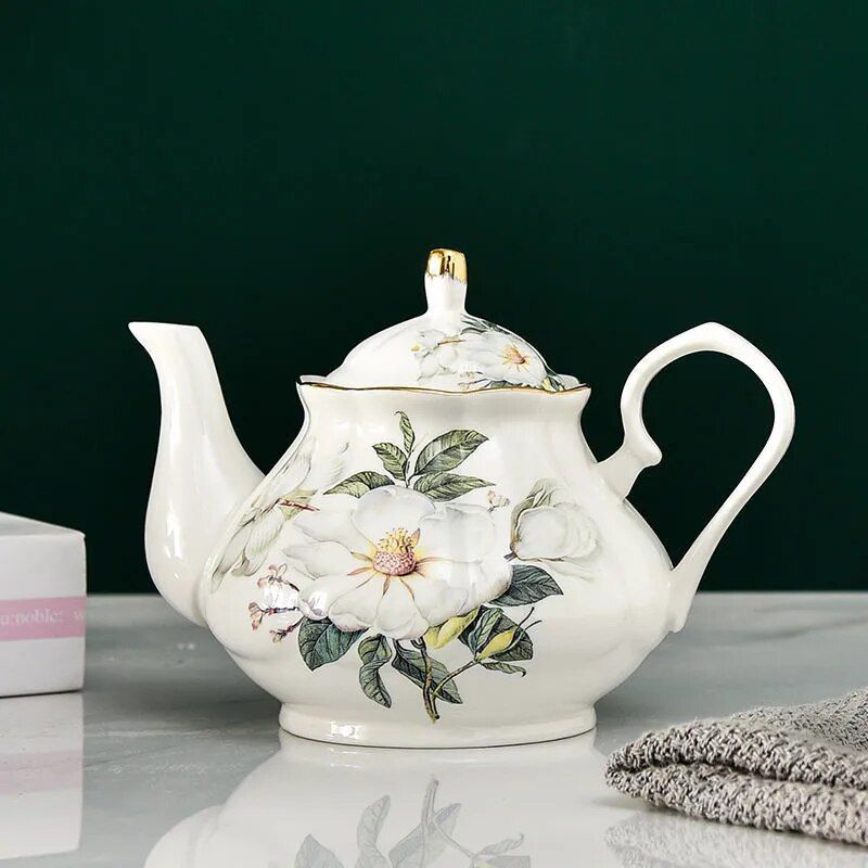 Sophia China-Ensemble De Théière En Céramique,Bouilloire En Porcelaine De Haute Qualité,Grande Capacité,Service À Thé De Fête,Pichet À Café,400 Ml,900ml - Type 900ml #B