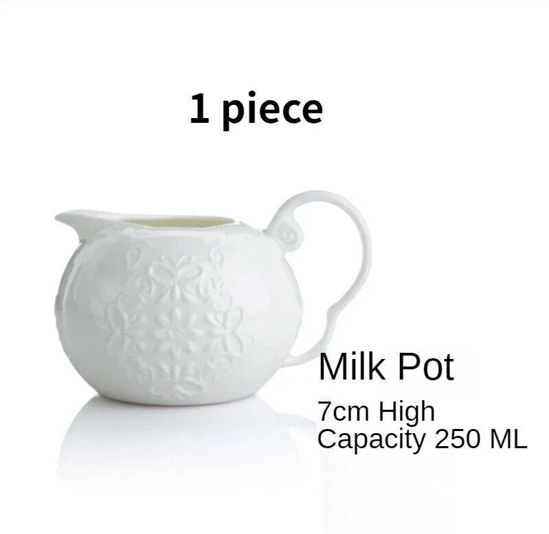Théière À Café En Céramique Papillon Blanc Européen,Théière Instituts,Eau De Sophia,Porcelaine,Sucrier,Carafe À Lait,Décoration De Bar À La Maison - Type Milk Jug