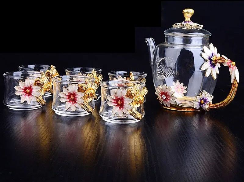 Ensemble De Théière En Émail,Tasse Personnelle,Verre Résistant À La Chaleur,Tasse À Thé Kung Fu,Maître #A