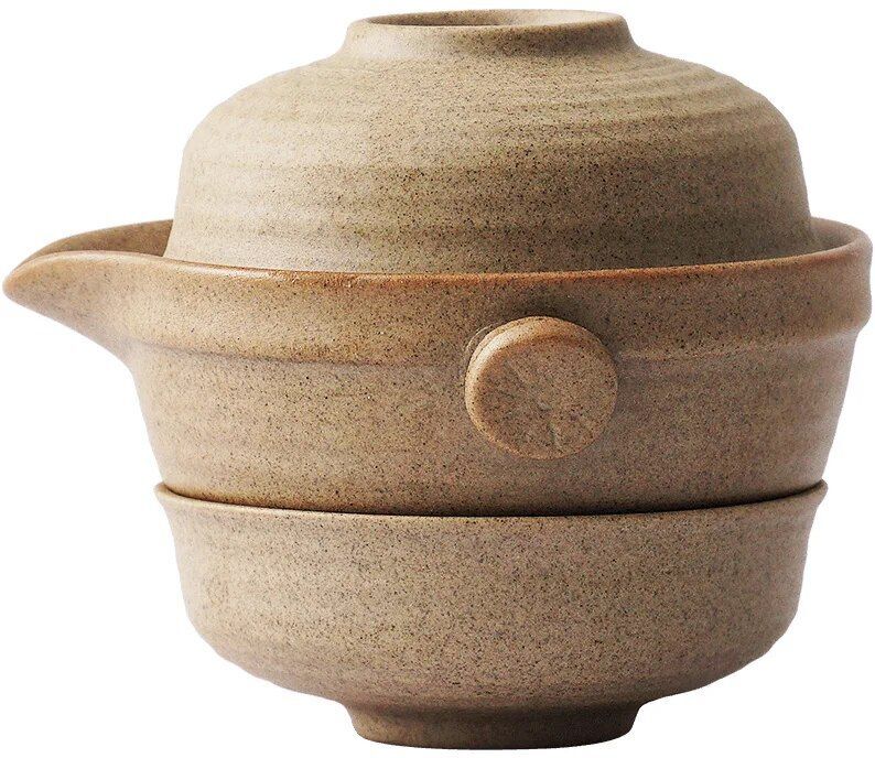 Service À Thé Chinois Kung Fu,1 Théière 2 Tasses À Thé En Céramique De Voyage,Tasses À Thé En Poterie Pour Service À Thé En Plein Air,Cérémonie De Thé - Type A