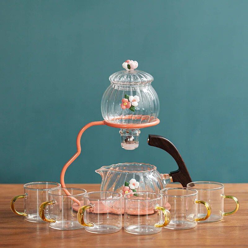 Théière Automatique En Verre,Service À Thé,Créatif,Pour La Maison,Parfumé Pu'er,Kung Fu,Infuseur #I