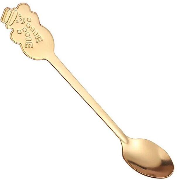 Dessin Noël Bonhomme Bonhomme De Neige Cuillère À Café En Acier Inoxydable Cuillère À Dessert 12.8cm Noël Cuisine Vaisselle Cadeau De Nouvel An