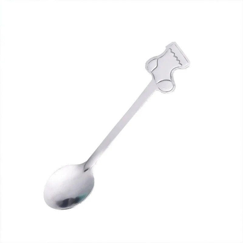 Dessin Noël Bonhomme Bonhomme De Neige Cuillère À Café En Acier Inoxydable Cuillère À Dessert 12.8cm Noël Cuisine Vaisselle Cadeau De Nouvel An