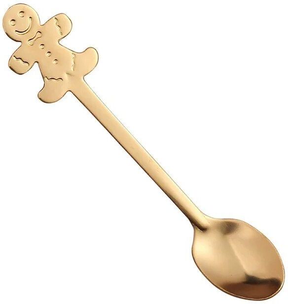 Dessin Noël Bonhomme Bonhomme De Neige Cuillère À Café En Acier Inoxydable Cuillère À Dessert 12.8cm Noël Cuisine Vaisselle Cadeau De Nouvel An