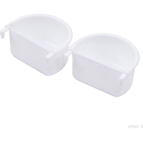 2x Bol D'alimentation Pour Cage À Oiseaux, Plat D'alimentation Pour 7,4 Cm X 6,3 Cm X 3,9 Cm 74 Cm X 63 Cm X 39 Cm