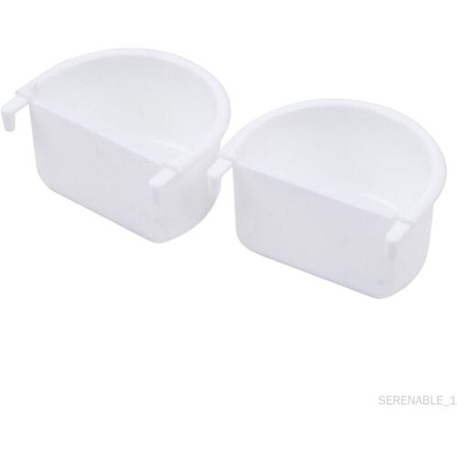 Plat D'alimentation Pour Oiseaux, 2 Pièces, Bol D'alimentation Pour Cage À 7,4 Cm X 6,3 Cm X 3,9 Cm 74 Cm X 63 Cm X 39 Cm