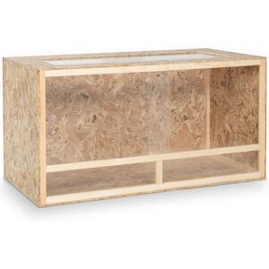 IDMarket Terrarium En Bois Osb Pour Reptiles Et Batraciens Aérations Latérales 115 Cm - Publicité