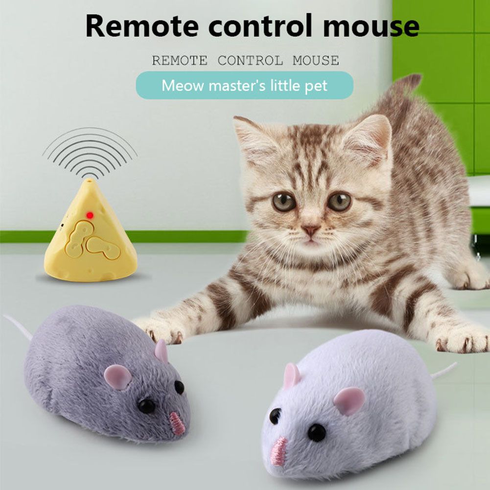 Souris À Télécommande Sans Fil Pour Animaux De Compagnie, Jouet Mobile Pour Chat, À Mâcher, Radio Infrarouge