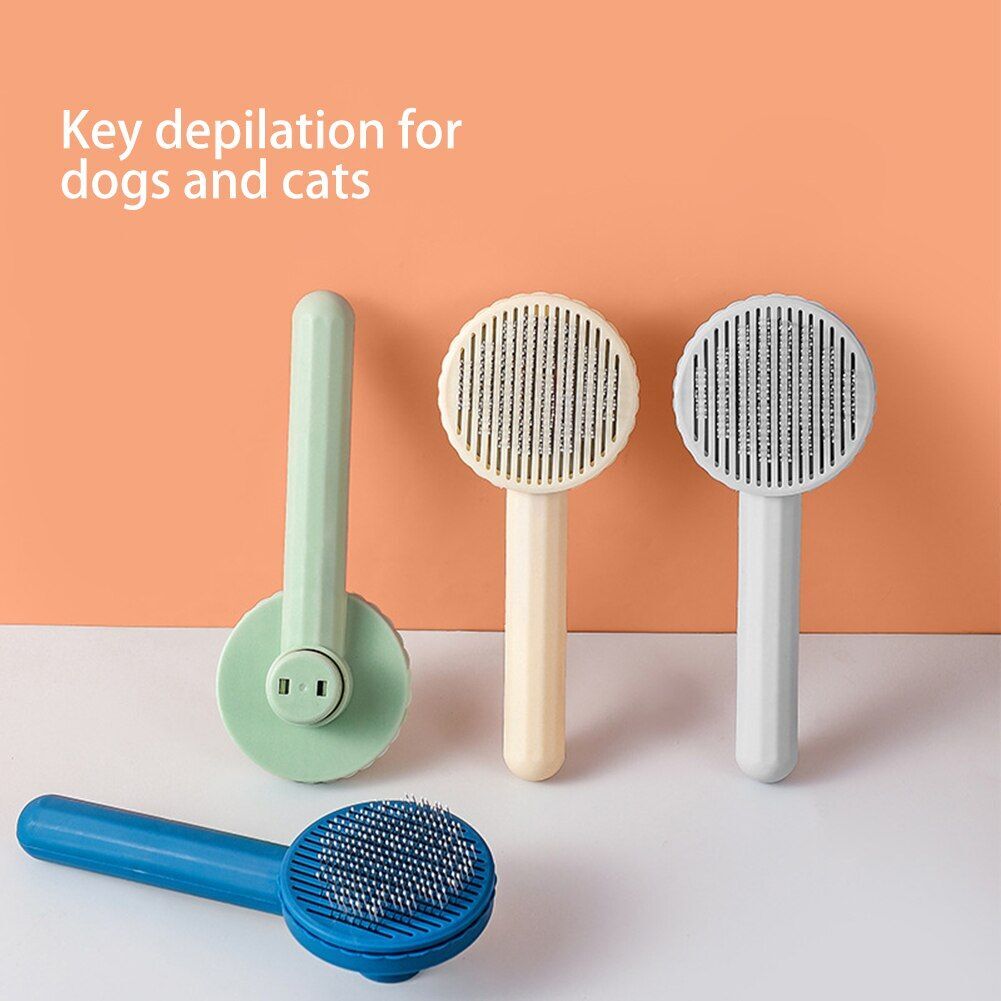 Peigne Pour Éliminer Les Poils D'animaux De Compagnie, Brosse Pour Éliminer Les Poils De Chien, Peigne À Aiguilles, Nettoyeur De Poils, Outils De Toilettage De Beauté, Peigne Pour Animaux De Compagnie