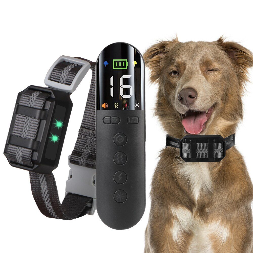 Lcd Light Modes Two Dogs Beep Vibration Shock Electronic Collar Pets Accessories Pet Dog Training 1200m Wide Range Remote