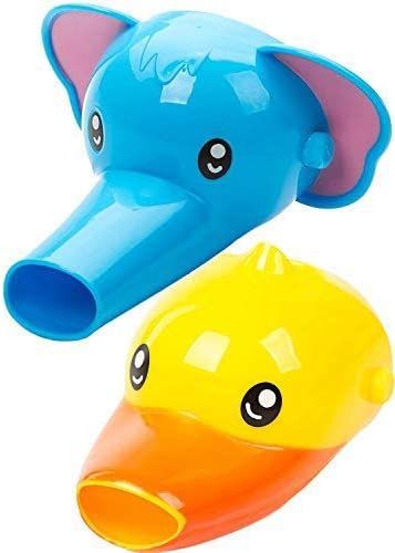 Robinet De Rallonge Pour Enfants Bébés Enfants - Ensemble De 2 Rallonges D'animaux Pour Robinetterie, Évier Pour Lavage Des Mains (Éléphant + Canards)