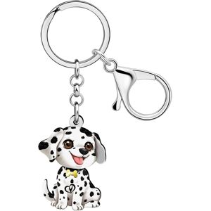 Kal-Acrylique Porte-Clés Dalmatien Mignon Accessoires Pour Animaux De Compagnie Cadeaux