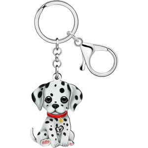 Kal-Acrylique Porte-Clés Dalmatien Mignon Accessoires Pour Animaux De Compagnie Cadeaux
