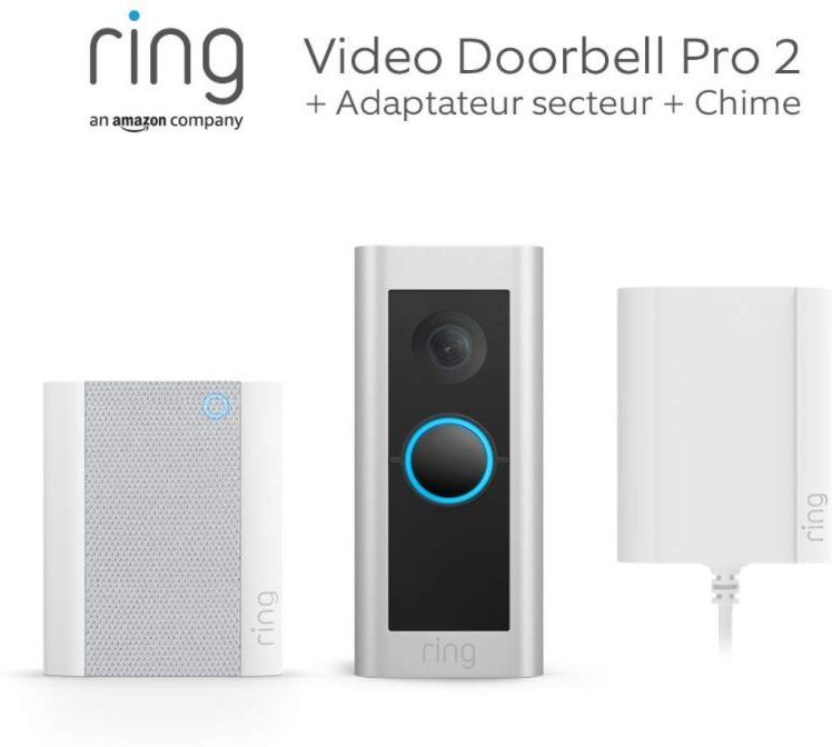 Sonnette sans fil Ring Video Doorbell Pro 2 Plug in