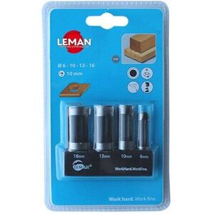 Coffret de 4 mèches à bouchonner WS D. 6,10,13,16 mm Q. 10 mm - 200.500.04 - Leman - Publicité