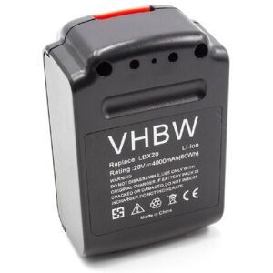 Batterie vhbw Porter Cable - 4000mAh Li-ion - 20V - Noir - Publicité Batterie vhbw Porter Cable - 4000mAh Li-ion - 20V - Noir - Publicité