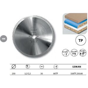Lame de scie circulaire Leman - 338TF.250.80 - Publicité Lame de scie circulaire Leman - 338TF.250.80 - Publicité