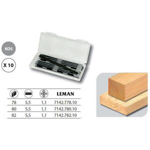 Leman - Boîte 10 Fers de rabot réversibles carbure 82x5,5x1,1 mm - 7142.782.10 - Publicité Leman - Boîte 10 Fers de rabot réversibles carbure 82x5,5x1,1 mm - 7142.782.10 - Publicité