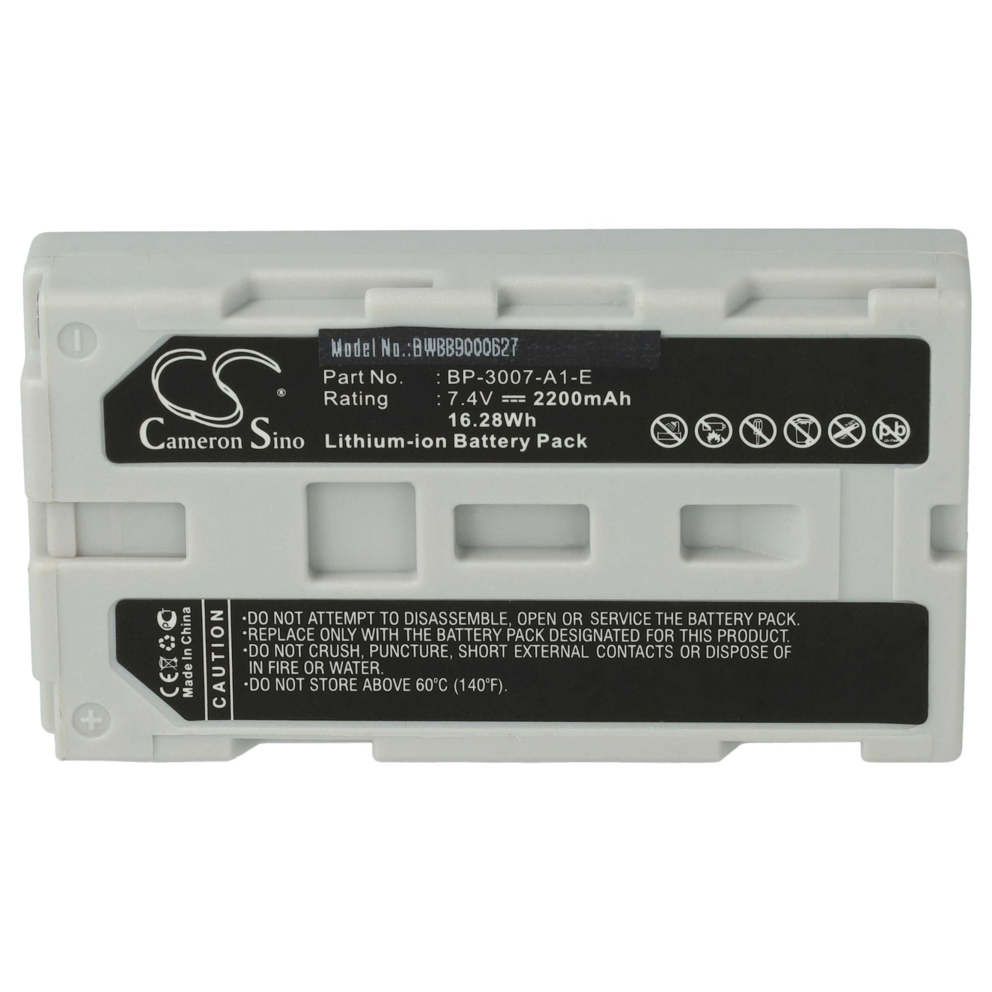 vhbw Batterie compatible avec Graphtec GL220 enregistreur de température (2200mAh, 7,4V, Li-ion)