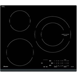 Sauter SPI4360B - Table de cuisson à induction - 3 plaques de cuisson - Niche - largeur : 56 cm - profondeur : 49 cm - avec avant biseauté - noir - Publicité